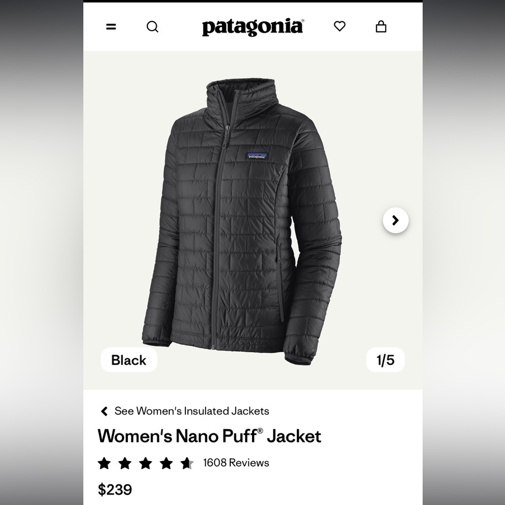 Women’s Patagonia Nano Puff Jacket